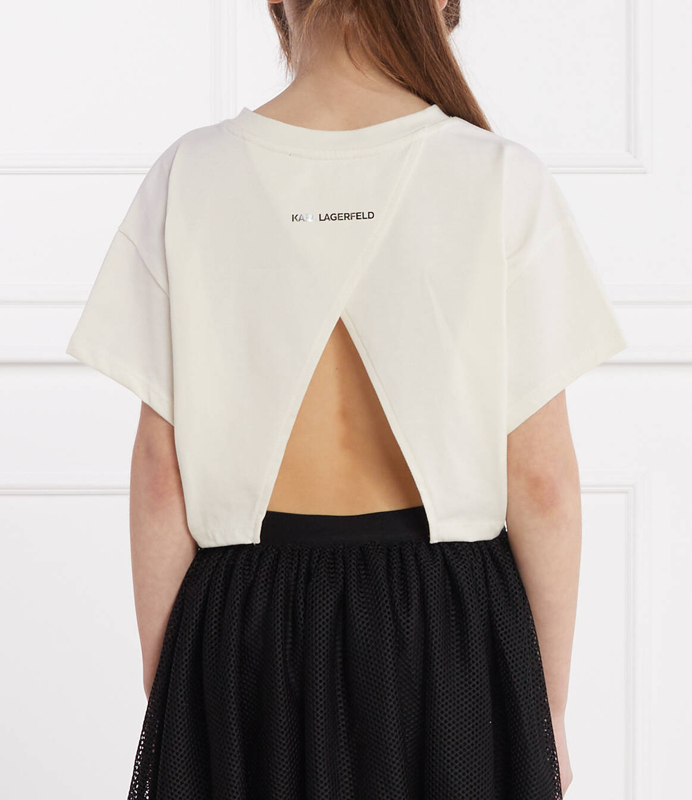 Футболка Karl Lagerfeld Kids - белый(Z30115)