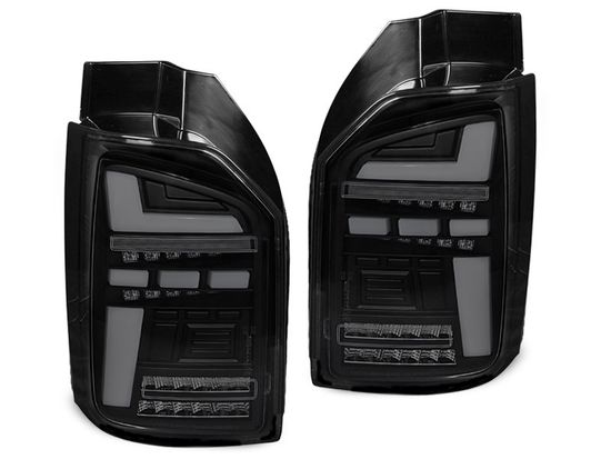 Задняя оптика LED BAR TAIL LIGHTS BLACK SMOKE SEQ для VW T6.1 20- OEM BULB