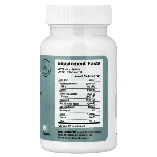 Houston Enzymes, TriEnza™, пищеварительные ферменты, 60 капсул