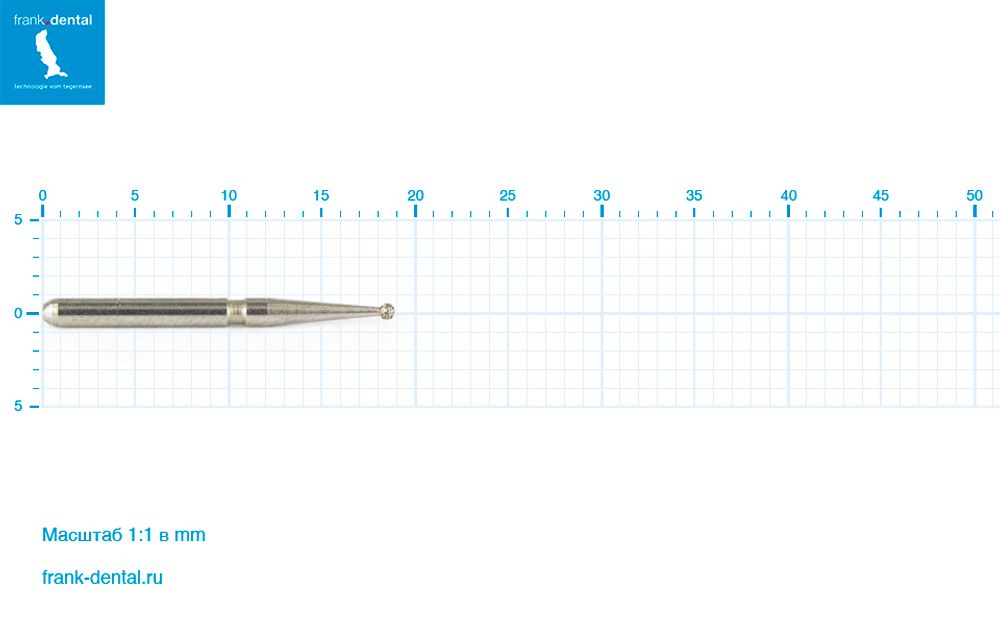 Бор алмазный стандартный Frank Dental типа FG - D.801.009.FG