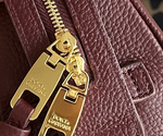Женская сумка Dolce&Gabbana Vittoria — бордовая, зернистая — фото 3
