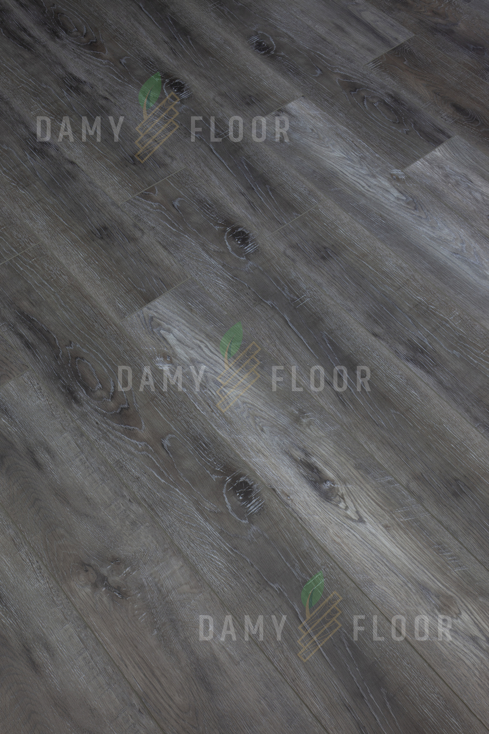 SPC ламинат Damy Floor TCM369-7 Дуб Рустикальный Черный/Rustic Black Oak