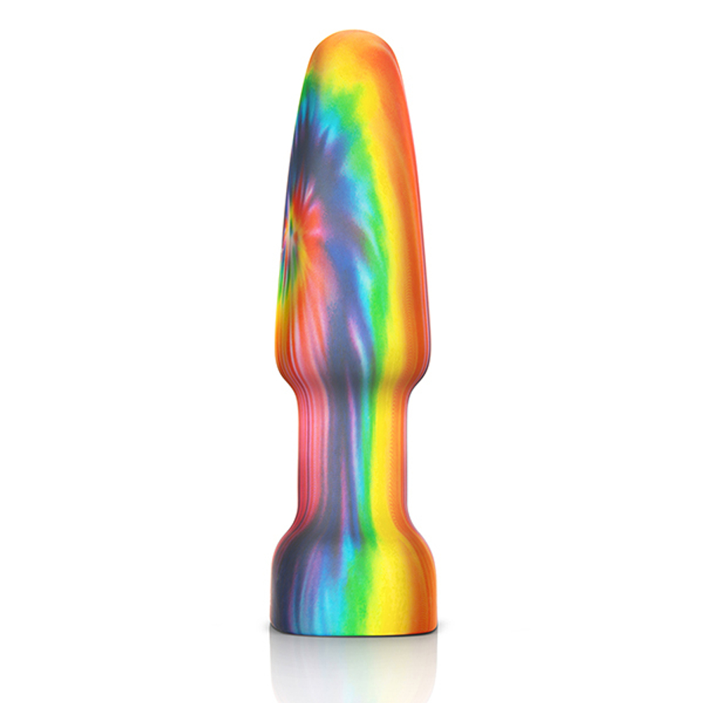 Анальная премиум-пробка с эффектом римминга 15см b-Vibe Peace & Love Tie-Dye BV-026