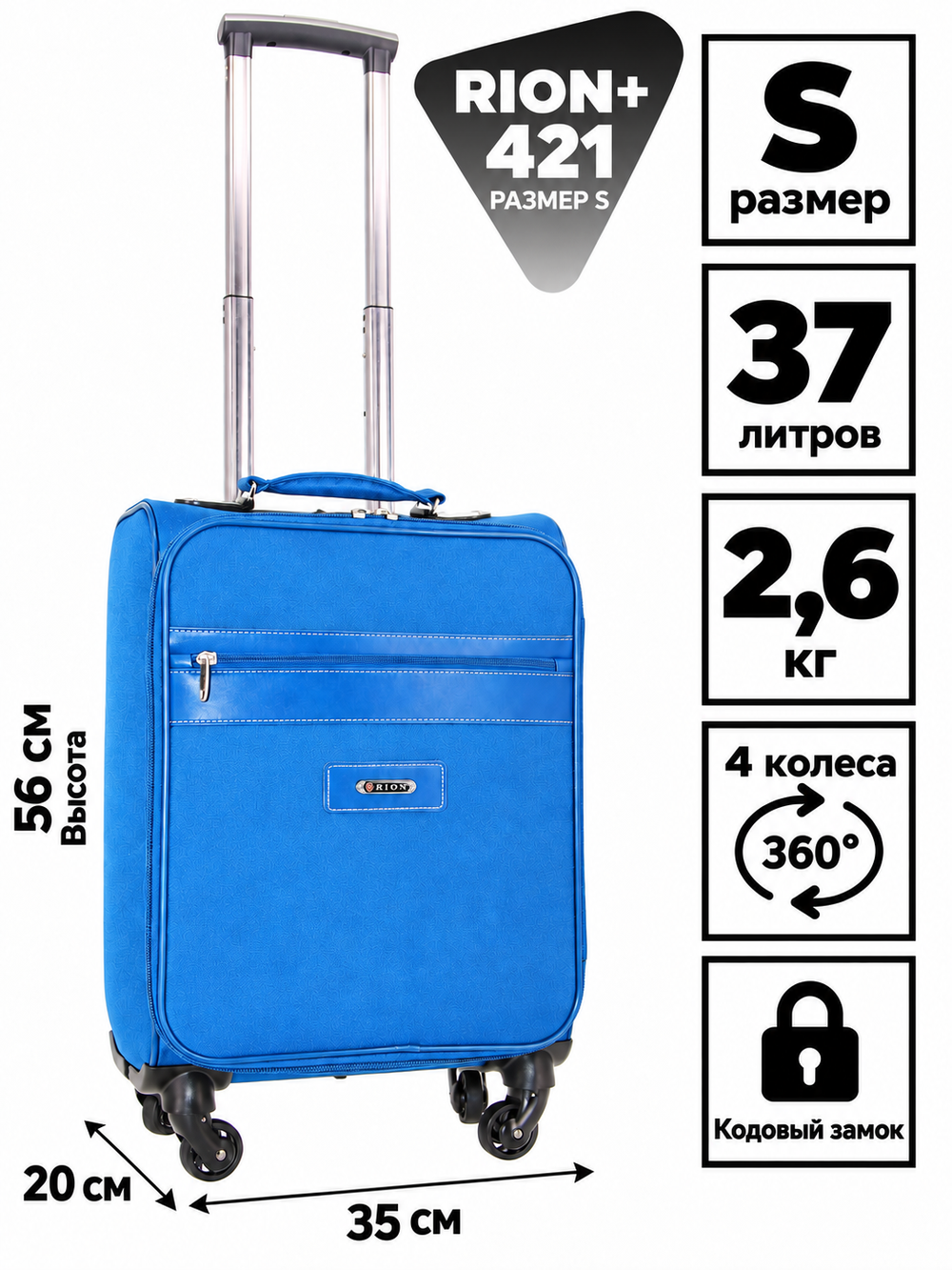 RION+ 421BLU — инфографика