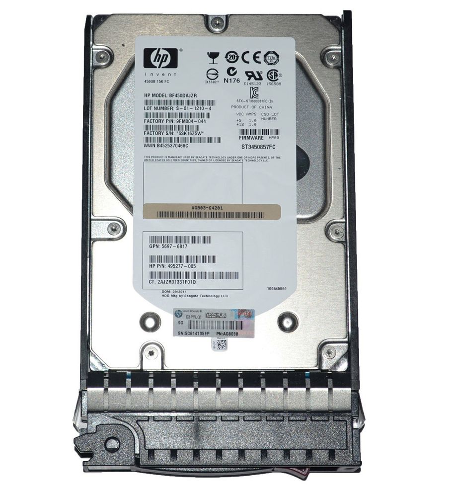 Жесткий диск HP STORAGEWORKS EVA M6412 450GB 15K RPM FC BF450DASTK