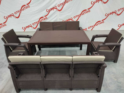 Обеденный комплект под ротанг YALTA FAMILY MAXI SET