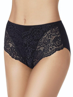 Высокие хлопковые трусики с кружевом Lace Cotton Band (Размер: L) (Цвет: телесный)