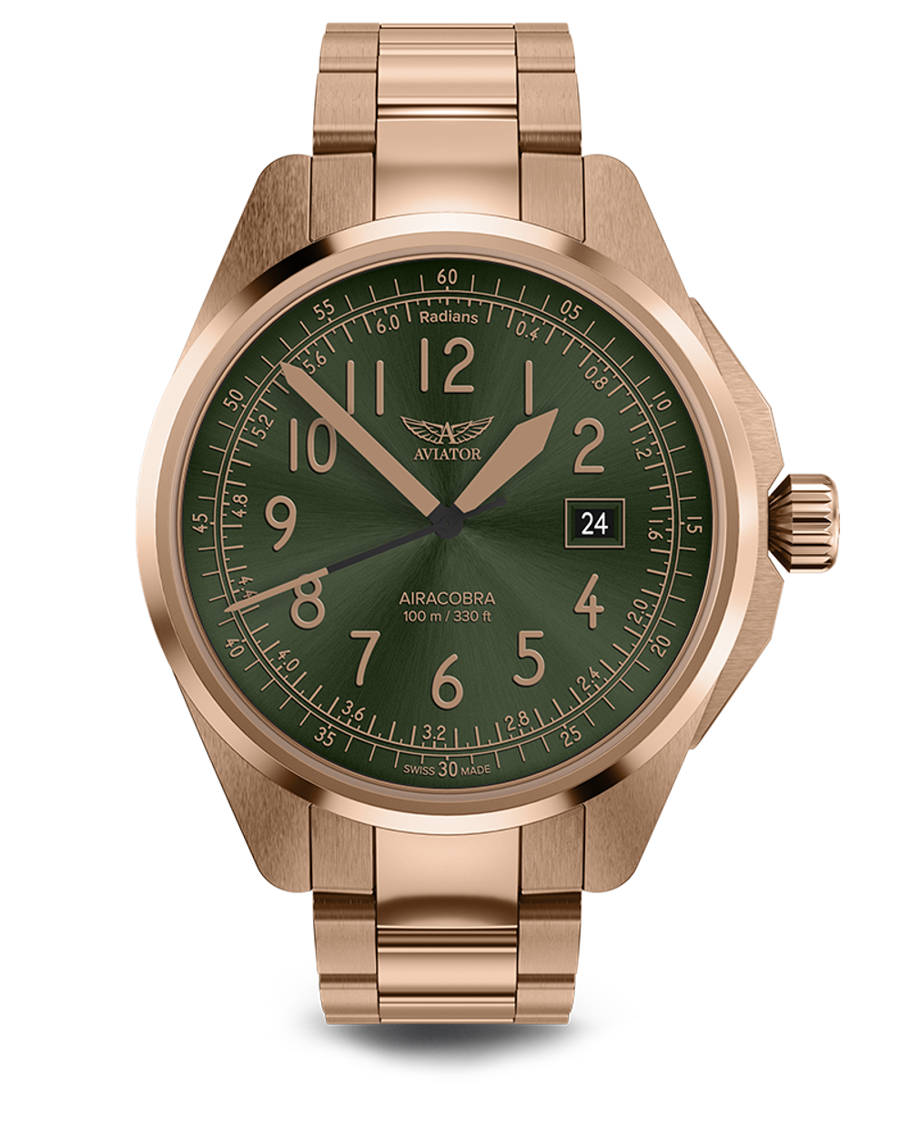 Чаcы кварцевые AVIATOR AIRACOBRA TYPE A V.1.38.2.329.5 мужские