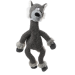 85079 Игрушка для собак Волк с верёвкой 39см, серия PLUSH FRIENDZ, Gigwi
