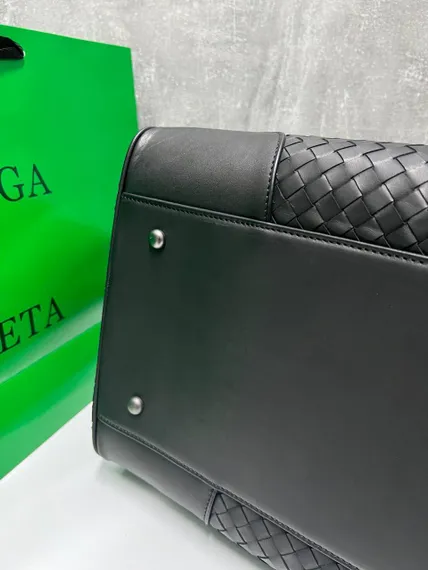Дорожная сумка Bottega Veneta Intrecciato Medium черный