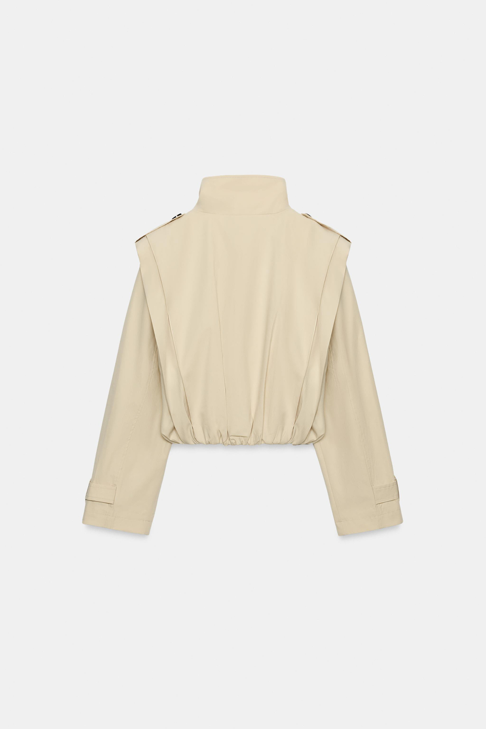 УКОРОЧЕННЫЙ ТРЕНЧ СО СКЛАДКАМИ — ZARA