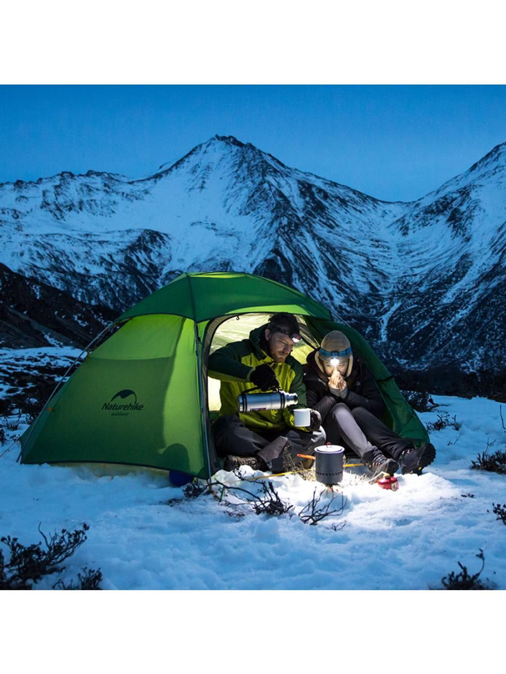 Палатка Naturehike Сloud Peak NH17K240-Y 20D двухместная, зеленая