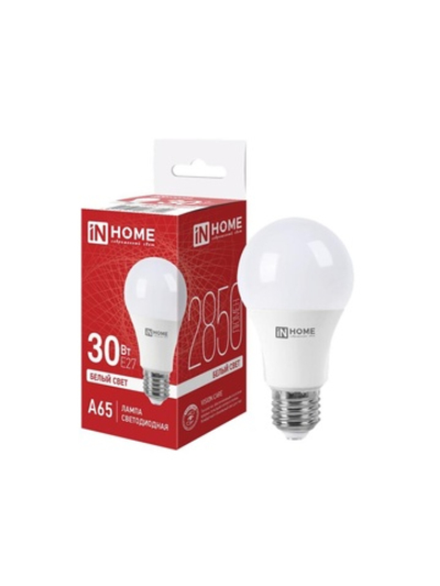Лампа светодиодная LED-A65-VC 30Вт грушевидная 4000К E27 2850лм 230В IN HOME 4690612066240