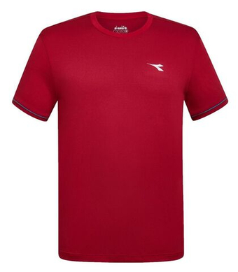 Мужская теннисная футболка Diadora Short Sleeve T-Shirt - красный