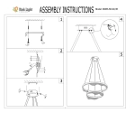 08263-60+40,36 Люстра Кастела латунь d60+40 h150 Led 60W (3000K)