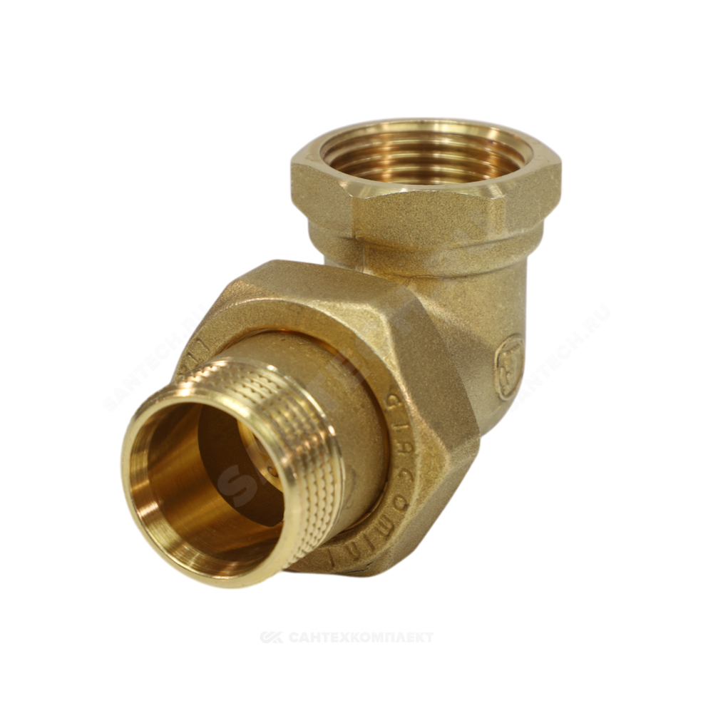 Соединитель латунь американка Ду 20 (3/4") угловой ВР/НР R19 Giacomini R19Y004