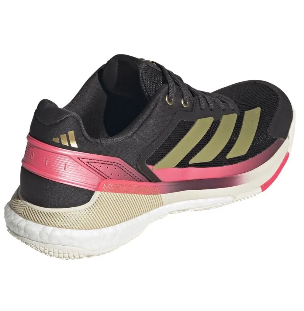 Мужские кроссовки для Padel Adidas Crazyquick Boost Padel M - core black/gold metallic/ solar turbo