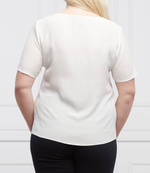 блузка bella plus size Persona by Marina Rinaldi - белый(1111362)