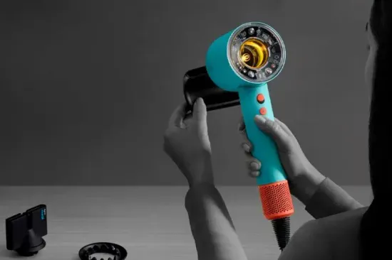 Фен Dyson Supersonic Nural HD16, бирюзовый/оранжевый (Ceramic Patina/Topaz)