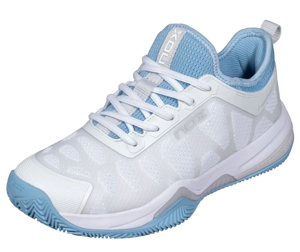 Женские кросовки для Padel NOX Nerbo - white/dusk blue