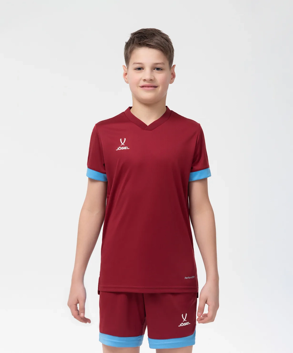Футболка игровая DIVISION PerFormDRY Union Jersey, гранатовый/голубой/белый