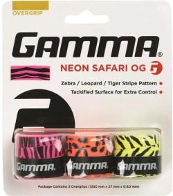 Теннисные намотки Gamma Neon Safari 3P