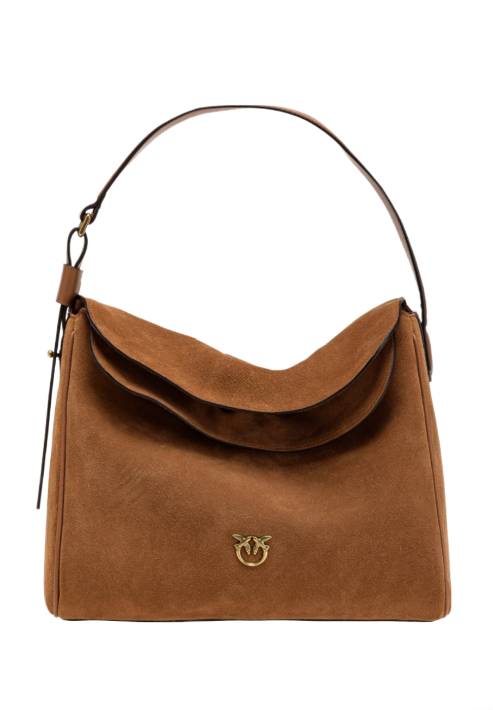 BIG LEAF BAG HOBO IN TUMBLED LEATHER