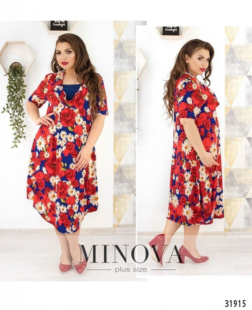 Платье 352-красный Minova Платье 352-красный Minova