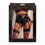 Кружевной пояс для чулок с на шнуровке Floral Lace (2XL)