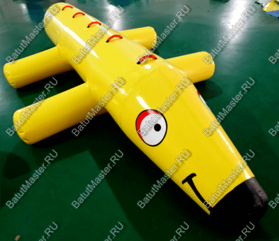 Надувная водная качалка «Жёлтая такса», ПВХ, 4,7×2,6×0,5 м