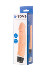Реалистичный телесный вибратор A-Toys - 19,3 см. (Цвет: телесный)