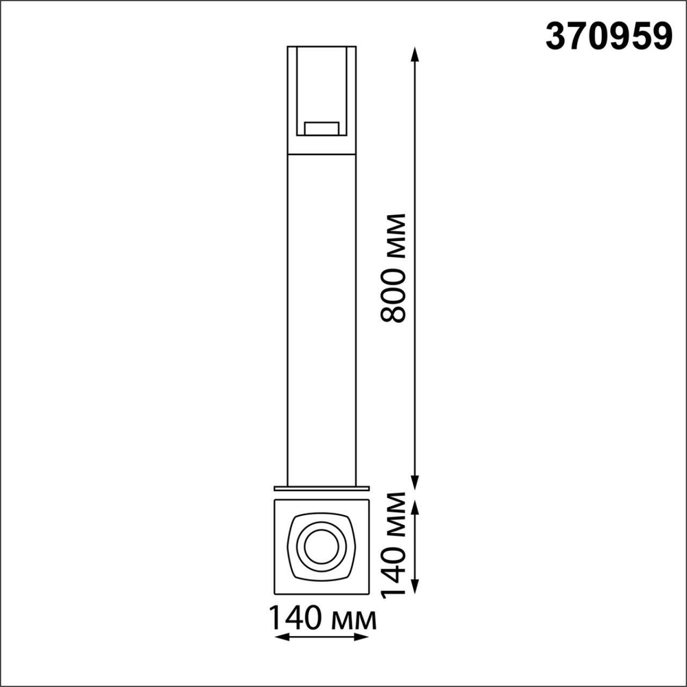370959 STREET NT23 000 черный Светильник ландшафтный IP54 E27 max 20W 220-240V VISIO