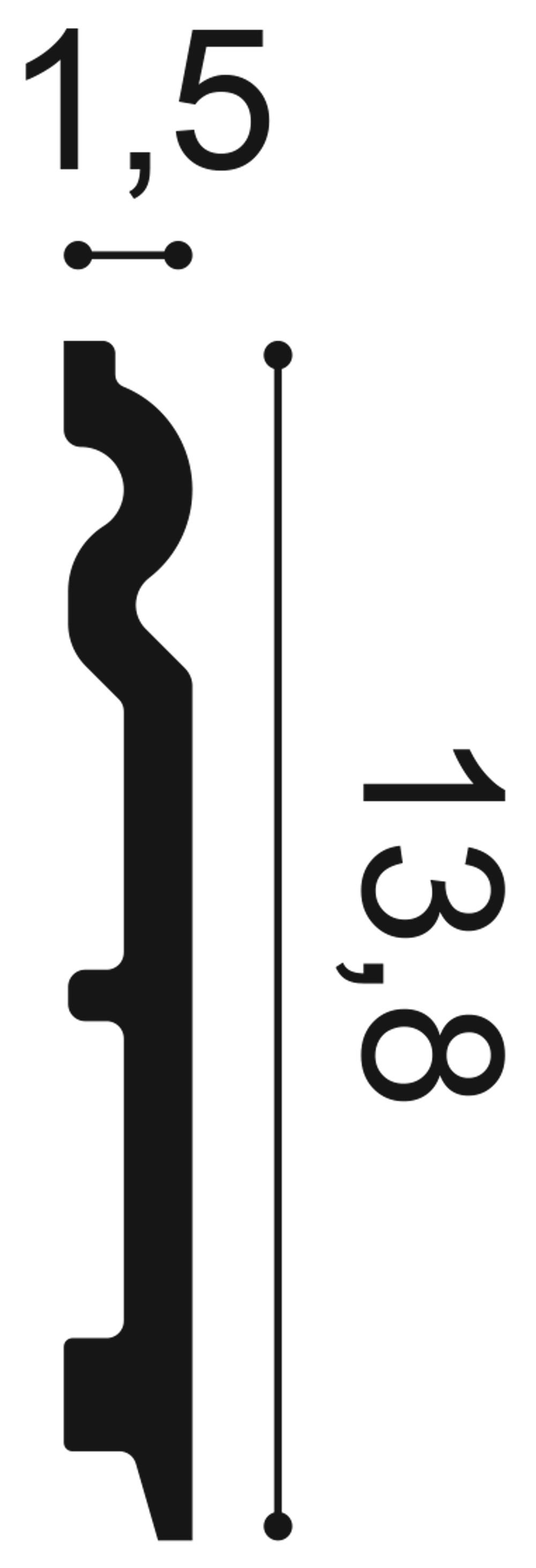 Плинтус гибкий SX138F