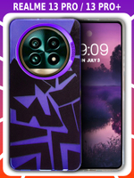 Дизайнерский чехол из пластика для REALME 13 PRO / 13 PRO PLUS с усиленной защитой камеры и глянцем