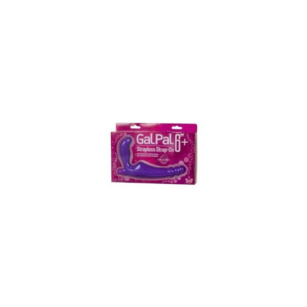 Безремневой страпон с вибрацией Gal Pal 6'' (Цвет: фиолетовый)