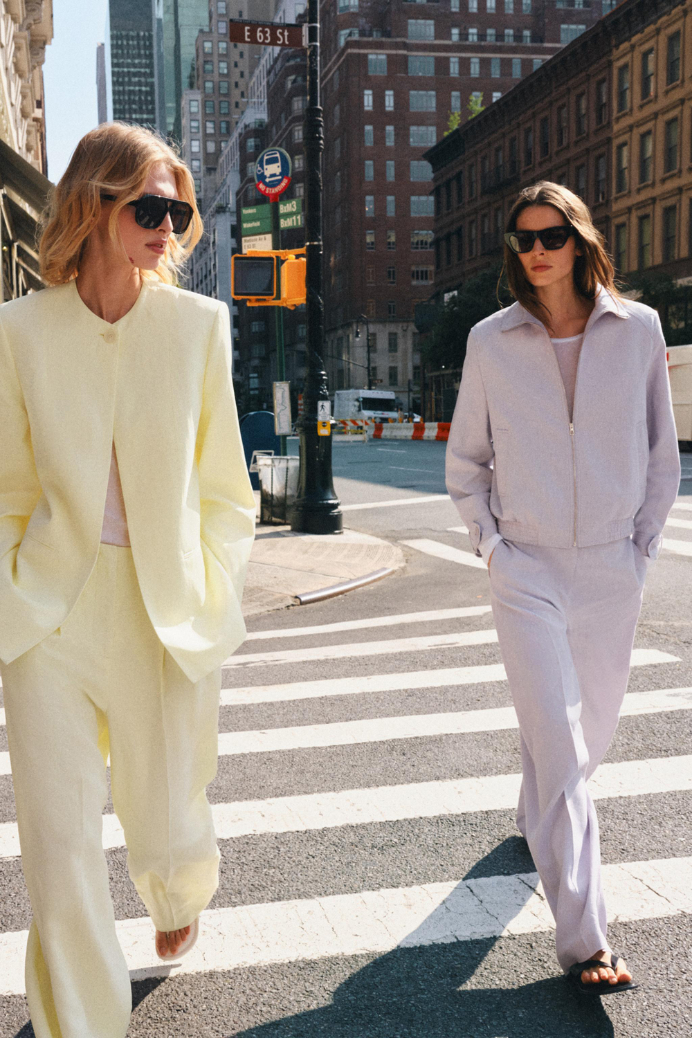 ZARA ПРЯМОЙ ПИДЖАК ZW COLLECTION, ЖЕЛТЫЙ