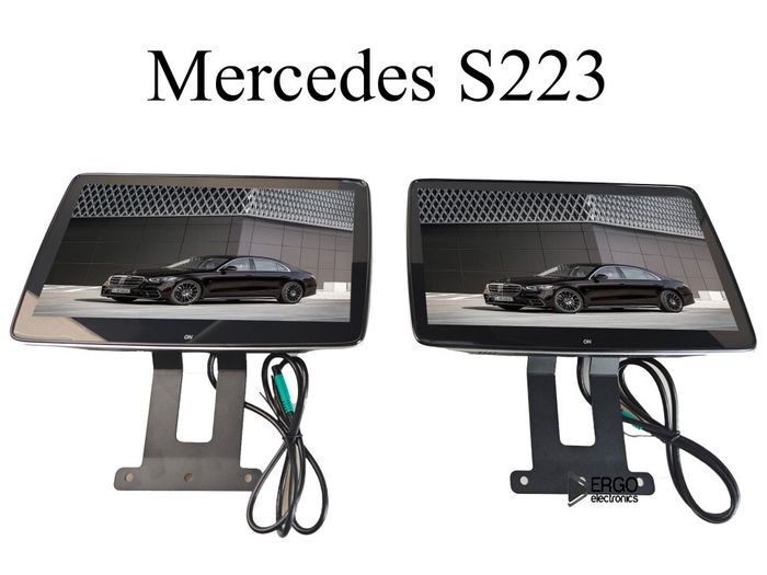 Монитор на подголовник для Mercedes-Benz S223 - ERGO ER11MBS223 с сенсорным экраном 11,6” (IPS 1920х1080, Android, ) черный