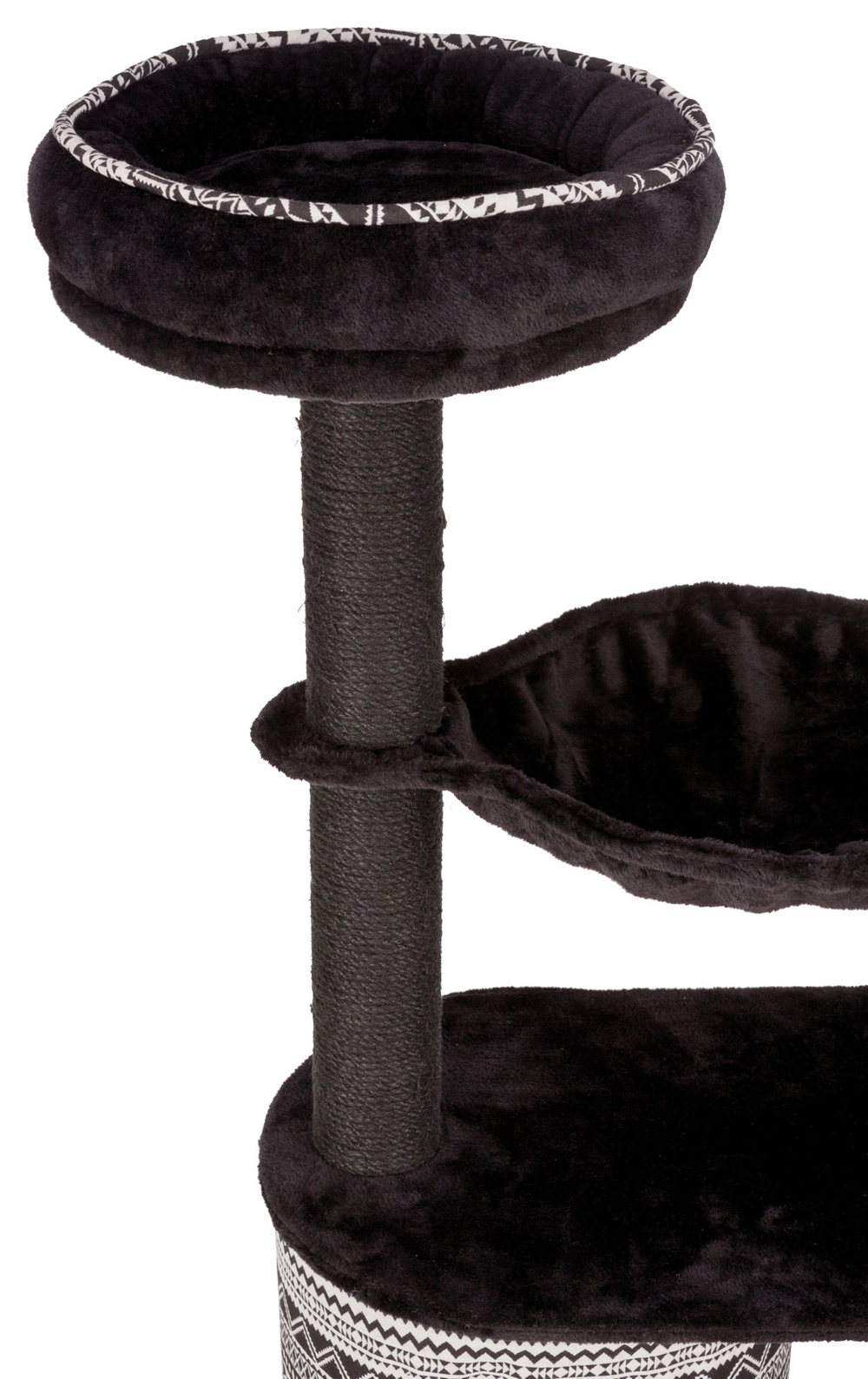 Домик для кошки Giada, 112 см, чёрный/белый, Trixie
