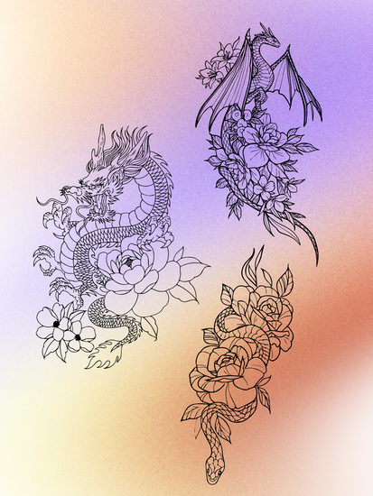 serpent and dragons