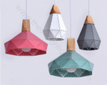 Pendant design lamp Fracture  D22 (Yellow)