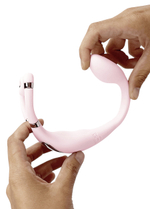 Розовый носимый двойной вибратор для стимуляции клитора и точки G Adrien Lastic Venus Double Vibrator Pink