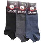 Носки мужские GRAND LINE короткий паголенок, цвет чёрный, р. 29