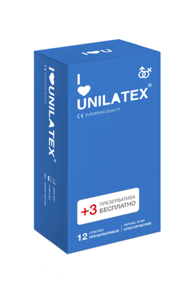 Презервативы Unilatex Natural Plain классические № 15 шт