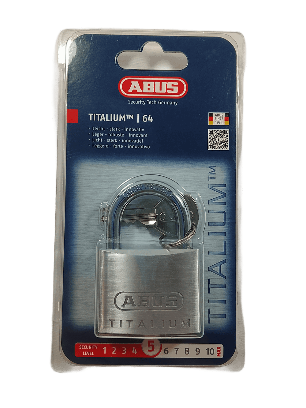 Навесной замок ABUS 64TI/45 B/DFNLI