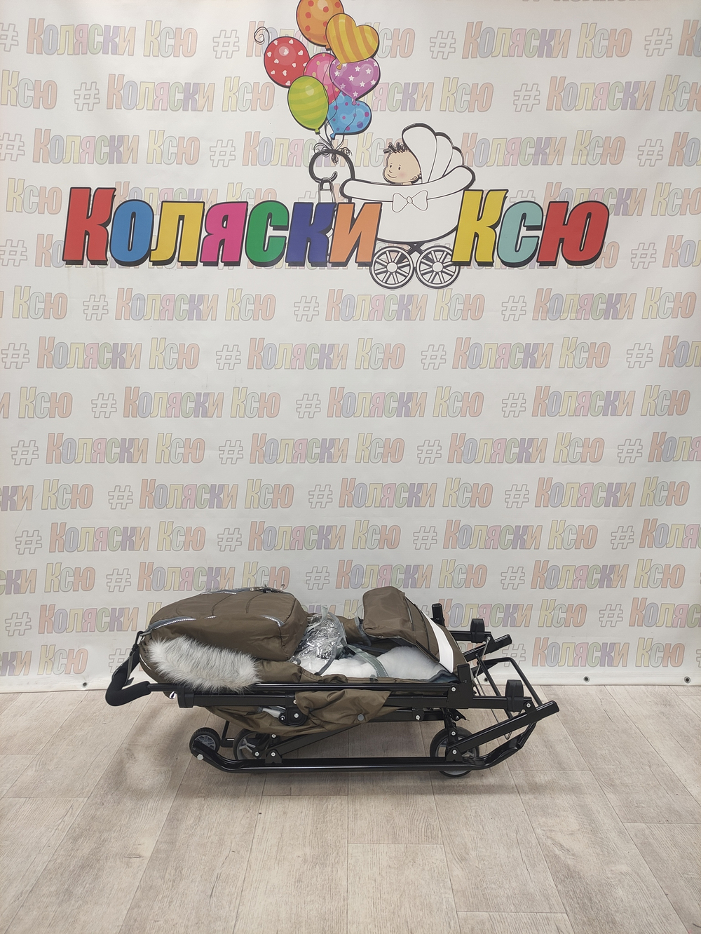 Санки-коляски Ника Детям 7-5SK коричневый