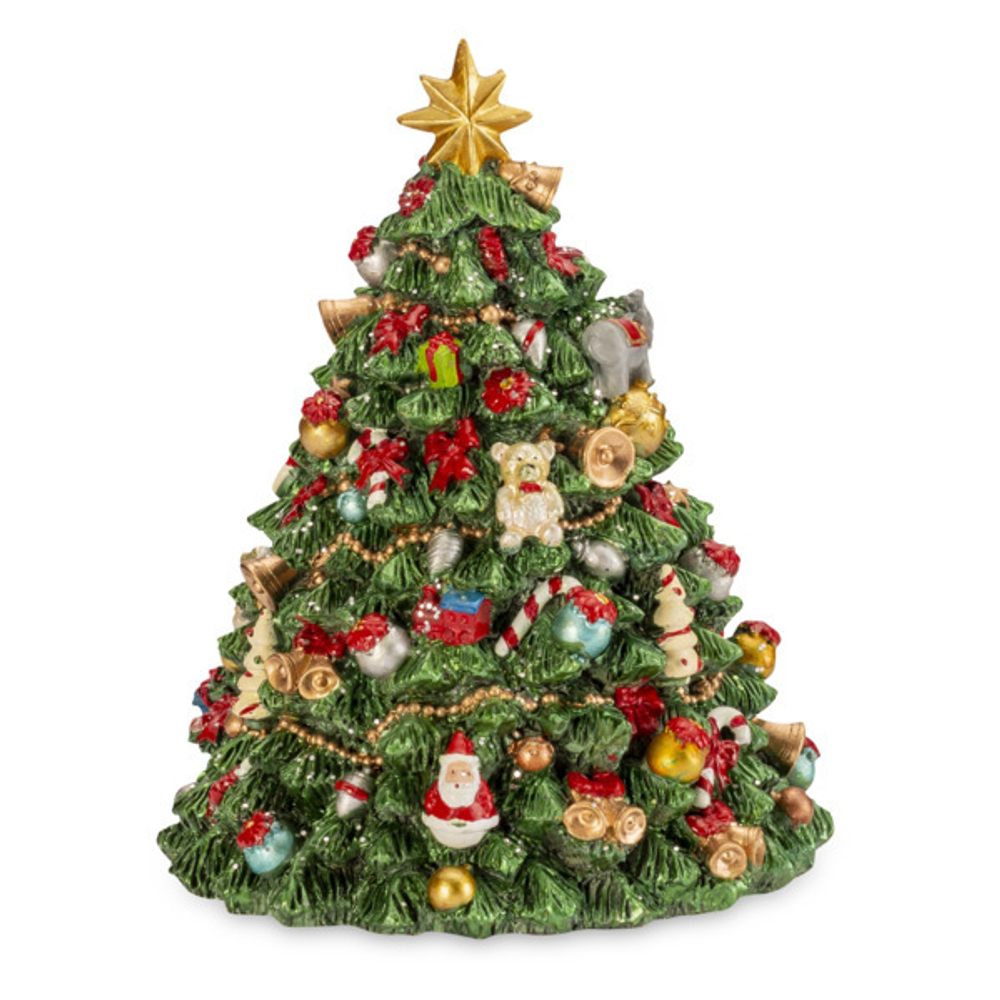 Шкатулка музыкальная 16см Lamart Noel Нарядная Елка