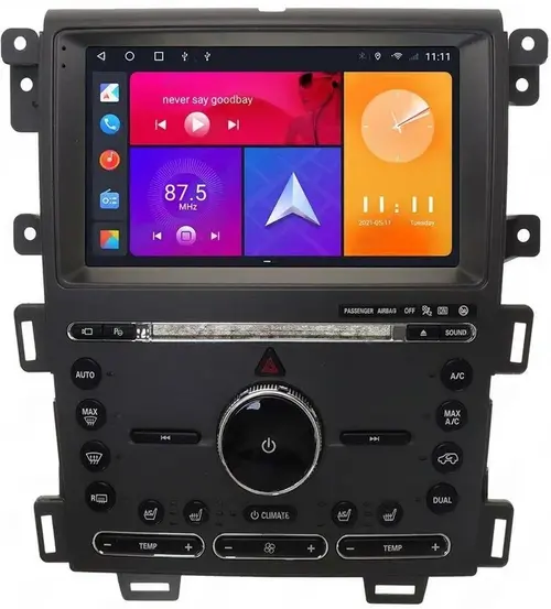 Магнитола для Ford Edge 2010-2015 - Kuberg SF-9065-A (рамка 9") QLed+2K, Android 12, Быстрая, CarPlay, 4G SIM-слот