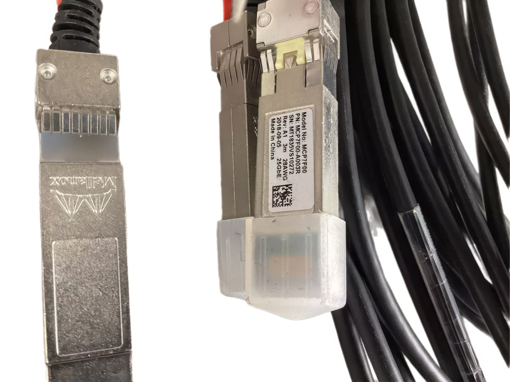 Кабель Mellanox 100GbE to 4x25GbE QSFP28 4xSFP28 Splitter Cable MCP7F00-A003 3M DAC Passive Breakout Cable