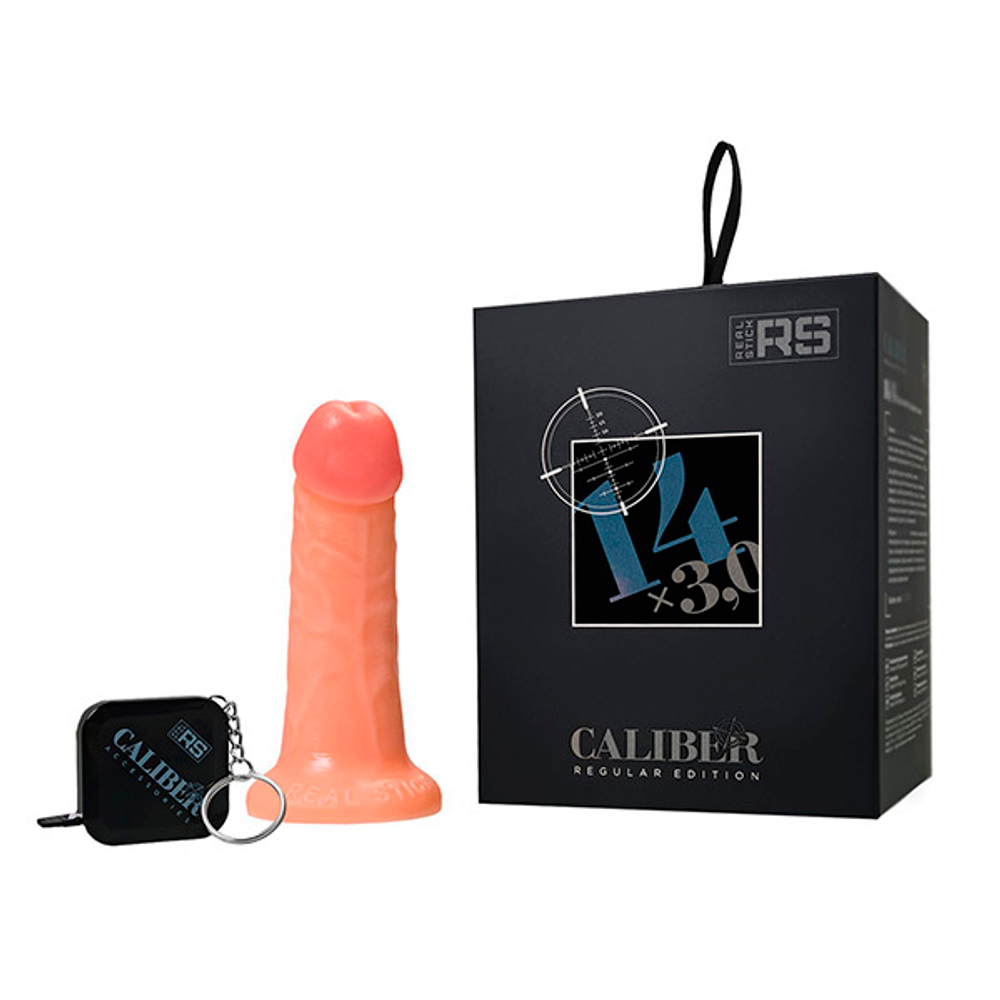 Телесный фаллоимитатор-реалистик 14см на присоске ToyFa RealStick Caliber 983001