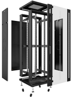 Шкаф напольный 19", 22U Cabeus SH-05C-22U60/100-BK